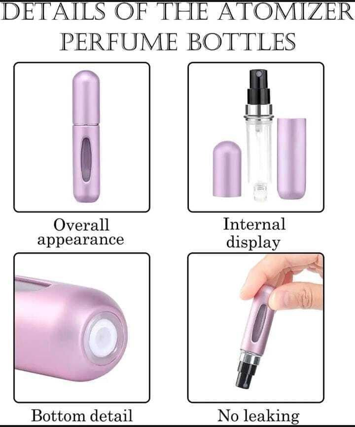 3 - Pack Refillable Perfume Atomizers - Ashiyna Shopping Mall