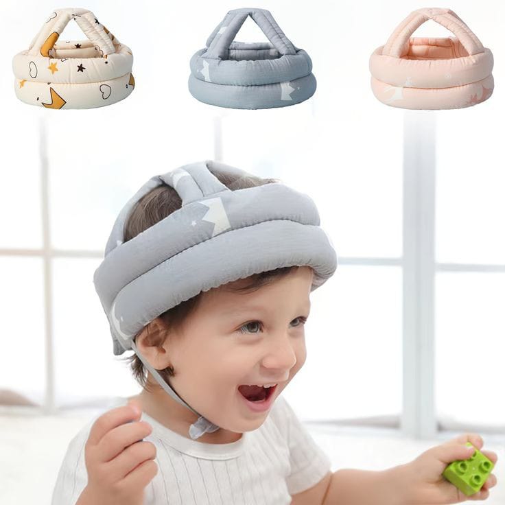 Baby Head Safety Helmet & Free Baby Tooth Brush. - Ashiyna Shopping Mall