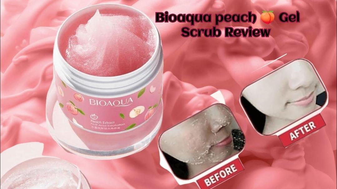 BIOAQUA Peach Exfoliating Gel – Face & Body Care 140G - Ashiyna Shopping Mall